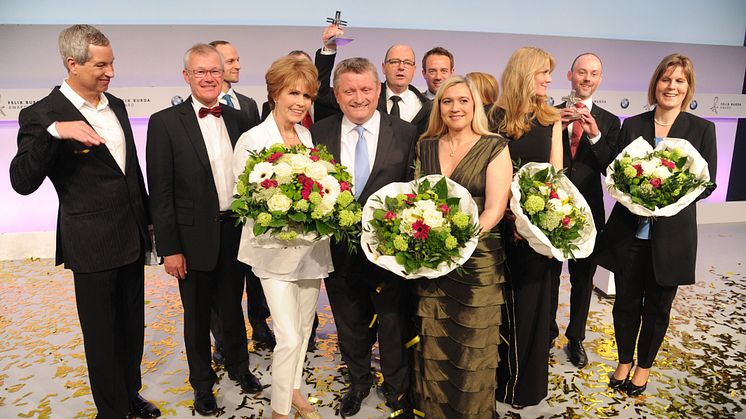 Preisträger und Laudatoren des Felix Burda Award 2016