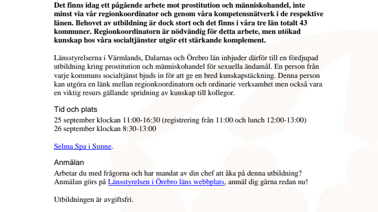 Inbjudan och program
