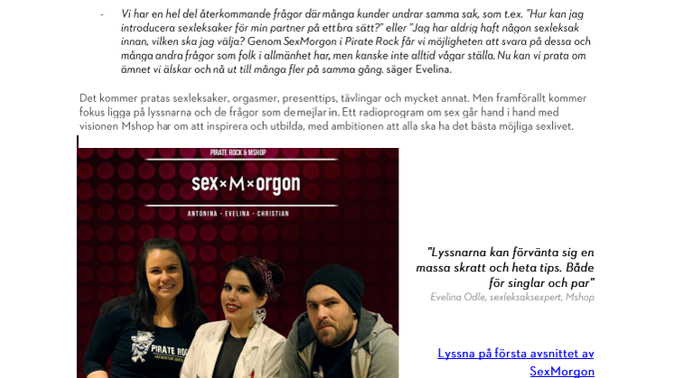 ​Nu ska radiolyssnare få svar på sina hemligaste sexfrågor