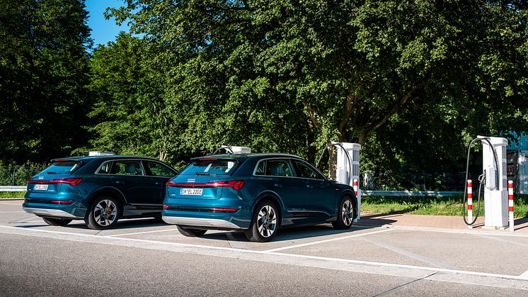 3x Audi e-tron 55 quattro på langturstest