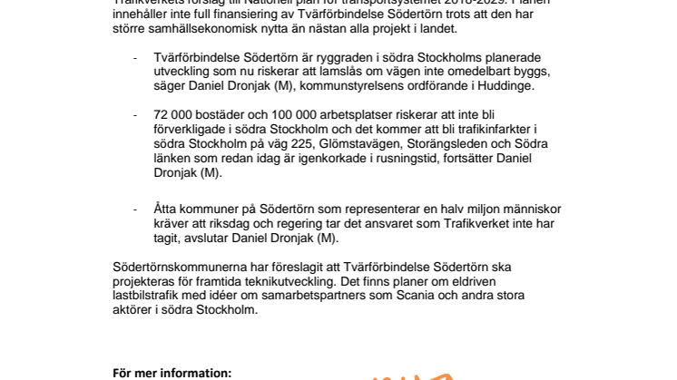- Ett mardrömsbesked för södra Stockholm