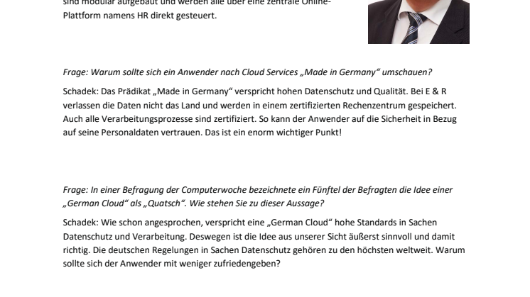 Initiative Cloud Services Made in Germany im Gespräch