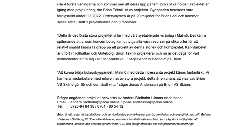 Brion Installation & Service får Vs installationerna till Domstolsverket 