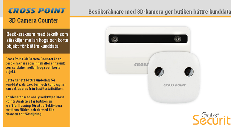 Besöksräknare med 3D-kamera ger butiken bättre kunddata