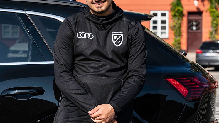 Audi e-tron og Fatih Üstün fra Future FC i København