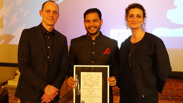 Jitendra Mishra, vinnare av Barnfondens komedipris 2019