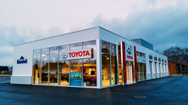 Brønnøysund: Nordvik er klar for åpningen det nye Toyota anlegget på Russesletta. Foto: Nordvik