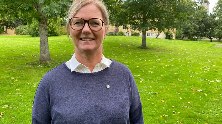 Marie Andreasson är platschef vid SLU i Skara. Foto: Vanja Sandgren