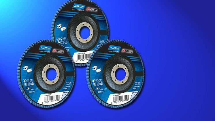 Norton X-Treme: Ny lamellrondell som ger effektivare slipning – Produkt 1