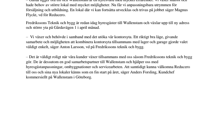 Nya kontorsuthyrningar i Gårda 