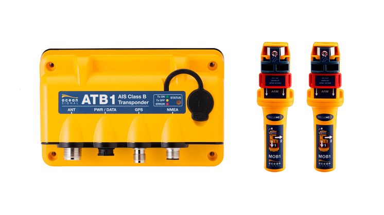 Hi-res image - Ocean Signal - Ocean Signal’s ATB1 AIS kit – the ATB1 Class B AIS Transponder and two rescueME MOB1 man overboard beacons