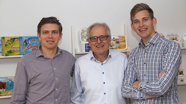Alexander, Anders och Felix Müntzing.