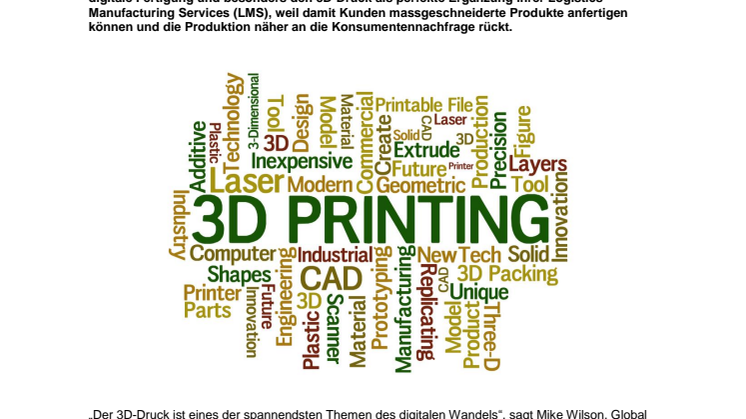 Panalpina und Shapeways gehen strategische Partnerschaft für 3D-Druck ein