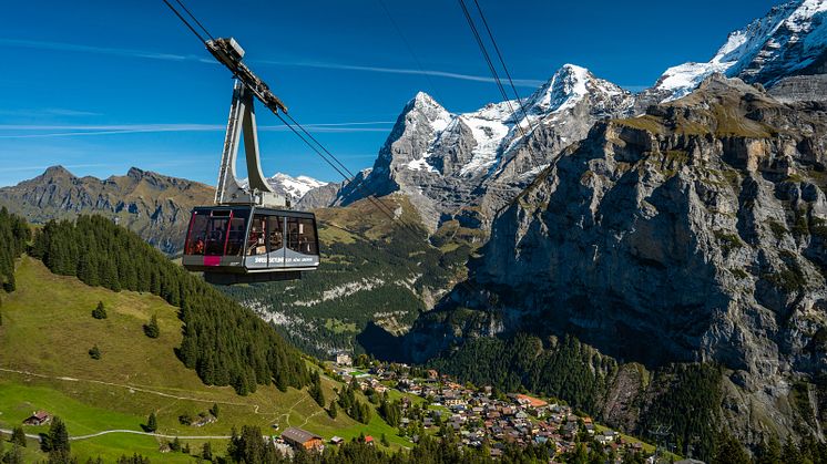 Die Luftseilbahn hoch über Mürren soll auch in Zukunft Gäste in ein attraktives Tourismusgebiet bringen