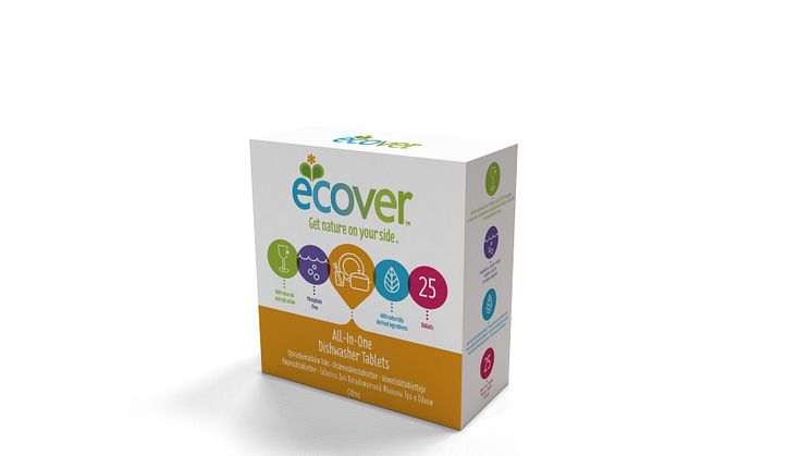 Ecover oppvaskmaskintabletter All-in-one 25 stk