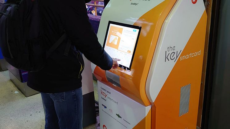 Smartcard kiosk in action