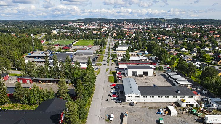 Fint samlat kommersiellt bestånd på Brogatan i Skellefteå  