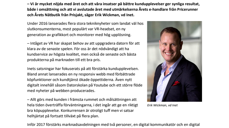 Inet växer på vikande marknad