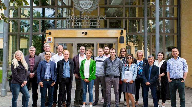 Projektdeltagare på plats i Skövde