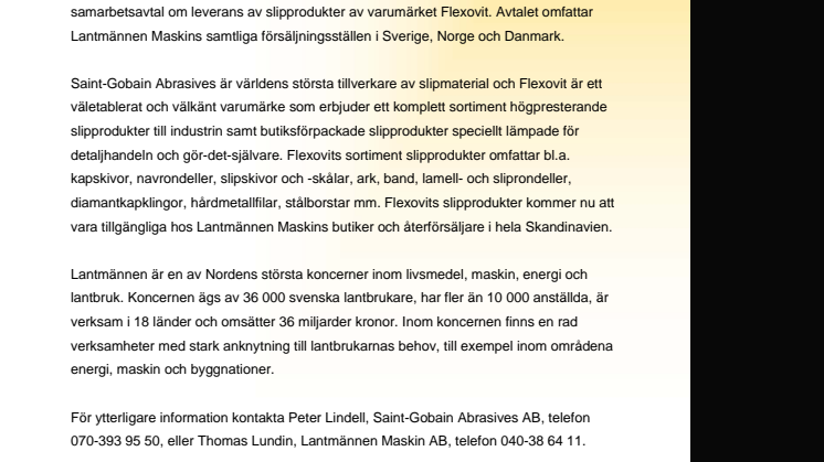 Flexovits slipprodukter nu hos Lantmännen