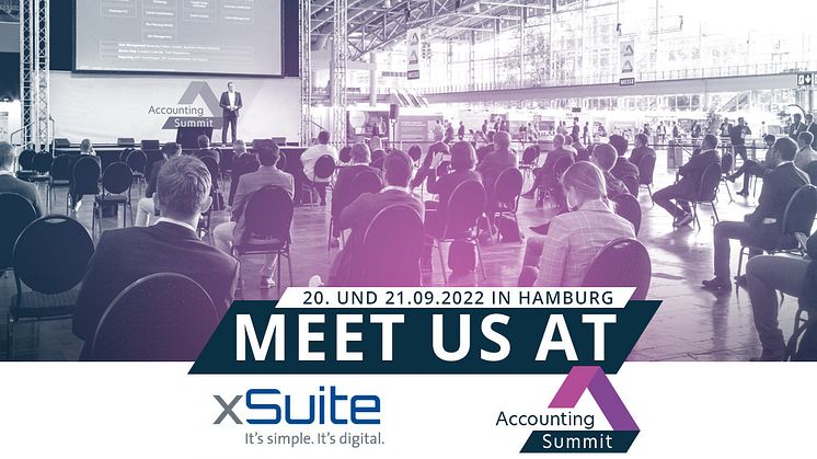 xSuite ist auf dem Accounting Summit 2022 vertreten. Bild. xSuite Group
