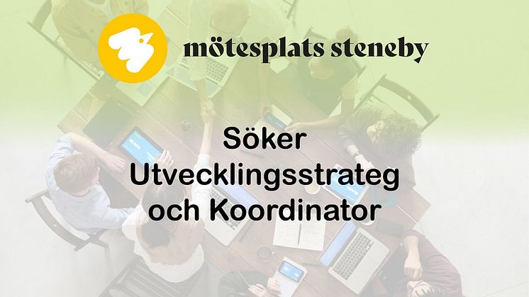 Mötesplats Steneby inom GU Ventures söker en utvecklingsstrateg och en koordinator