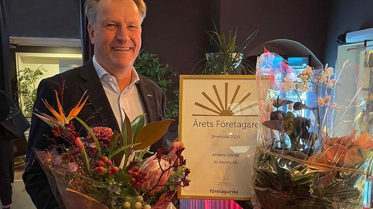 Anders Öringe blir Årets Företagare 2020 i Bromölla Kommun