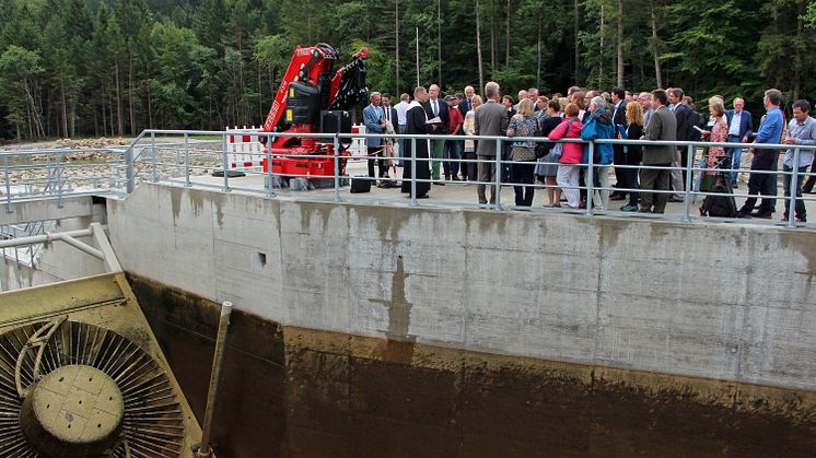 Einweihung Öko-Wasserkraftwerk Baierbrunn