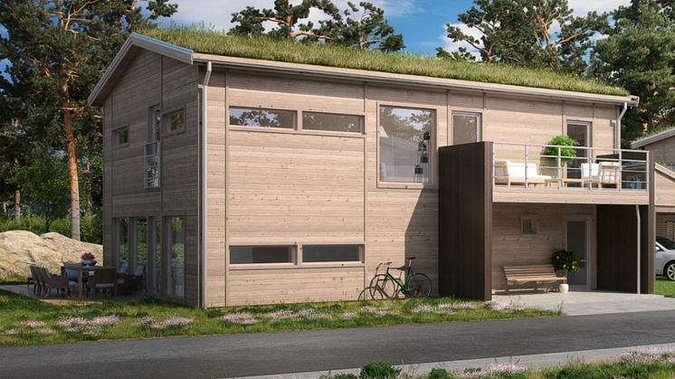 OBOS Villa Stångskär med grästak