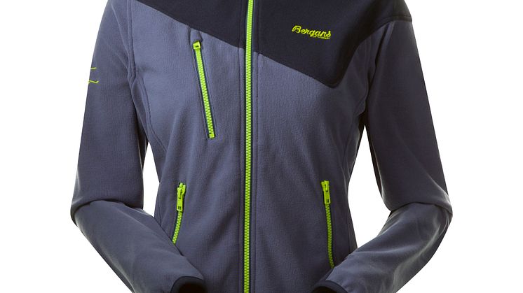 Tysnes Lady Jacket - Dusty Blue/Navy/Neon