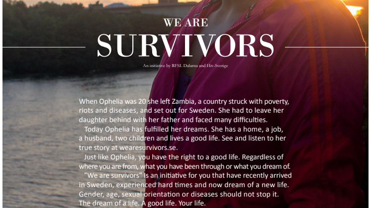 We are Survivors – ett nytänk inom svensk hivprevention riktad till nyanlända migranter.
