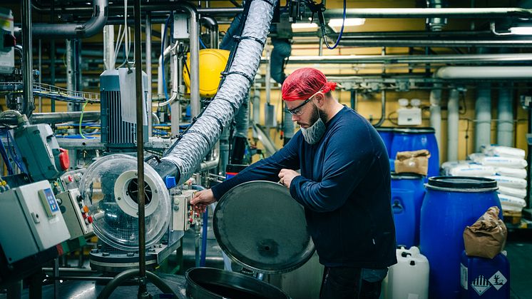 Produktion i Orklas anläggning i Falun