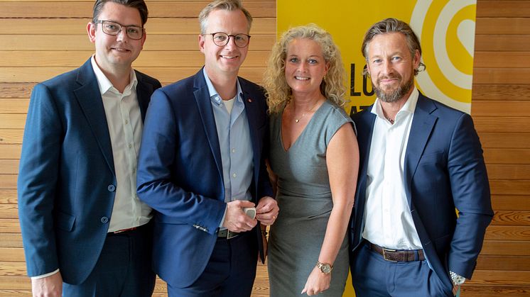 David Österlindh, Mikael Damberg, Beatrice Silow and Lars Kry were all pleased with the Minister of Enterprise and Innovation’s visit to Sigma IT Consulting in Gothenburg.  