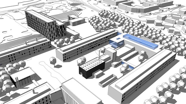 LINK arkitektur skal lede og tilrettelægge brugerprocessen og dernæst indgå i selve projekteringen af den 5.200 kvadratmeter store forsknings- og undervisningsbygning på DTU Lyngby Campus. Illustration: DTU Kemiteknik, fra udbudsmaterialet.