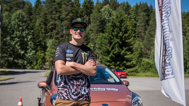 Fra pressekonferansen hvor Ford Motor Norge og forsikringsselskapet If lanserer et unikt opplæromgsprogram for unge sjåfører Ford Driving Skills for Life
