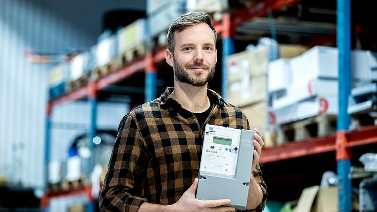 Fredrik Esenius, chef Mätning och projektledare för "Framtidens elmätare", på Linde energi.