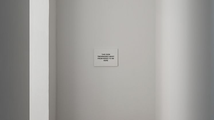 Laure Prouvost, THIS SIGN TRESPASSED MANY FRONTIERES TO BE HERE, 2020