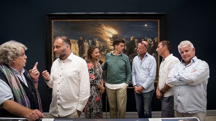 Fra venstre Daniel Bohr, Jesper Lundgaard, Silke Biranell, Tomas Ambt Kofod, Ander Teigen, Joachim Knop, Anders Bircow 