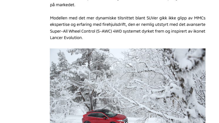 Mitsubishi Eclipse Cross kåret til Årets Crossover i Tyskland av magasinet OFF ROAD