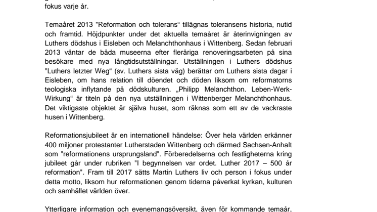 Luther 2017 – 500 år reformation