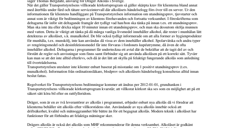 ”Rött ljus” - Är det alkolåsen eller handhavande som felar?