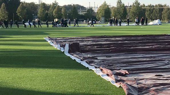 Planen är att föreningarna ska samlas och resa fotbollshallen andra helgen i oktober. Foto: Piteå kommun