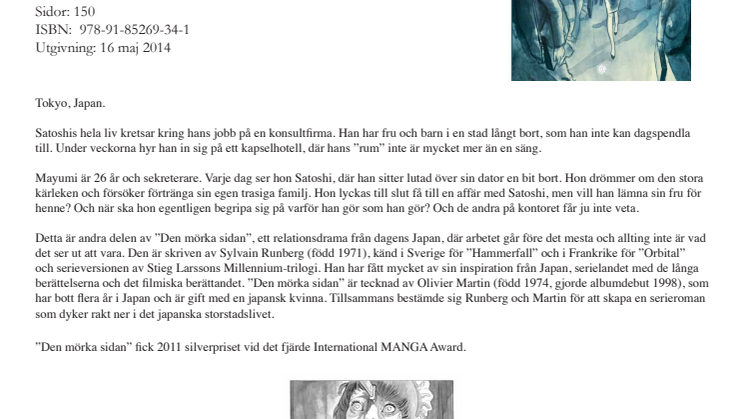 Den andra avslutande delen av den franska serieromanen "Den mörka sidan" - ute 16 maj!