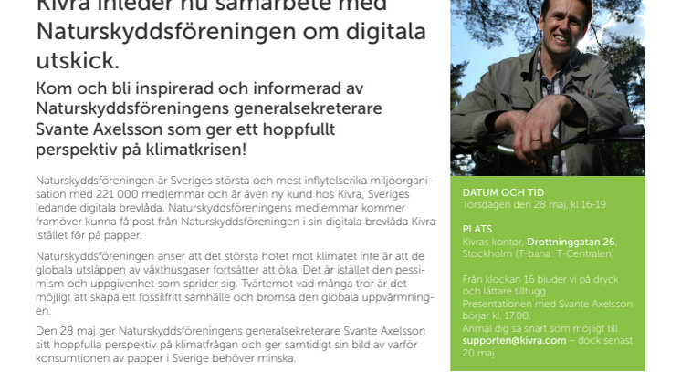 Mingel med hållbarhetsfokus