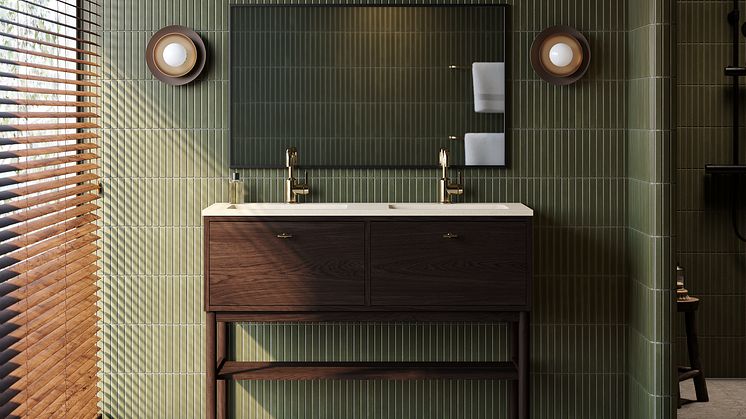 Gustavsberg_Vanity unit_Ducentic_1200_Smoaked oak_Light stone.tif