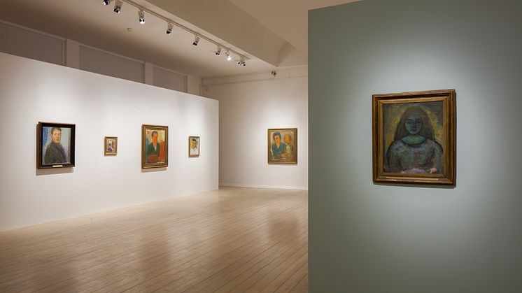 Carl Kylberg - med färgen bortom ytan. Interiörbild, Malmö Konstmuseum. 