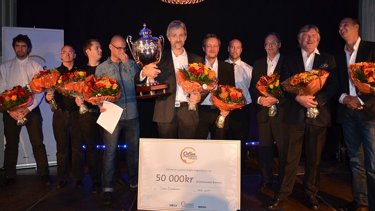 Sven Edwardson från Göteborg vinnare i Coffee Professionals Cup