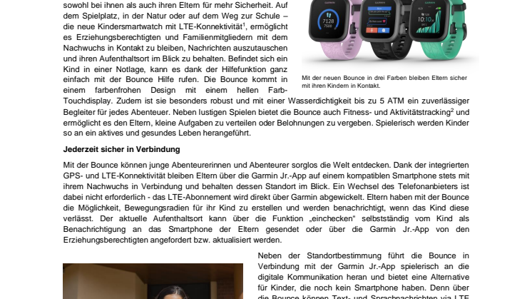 Garmin PM DE Bounce 