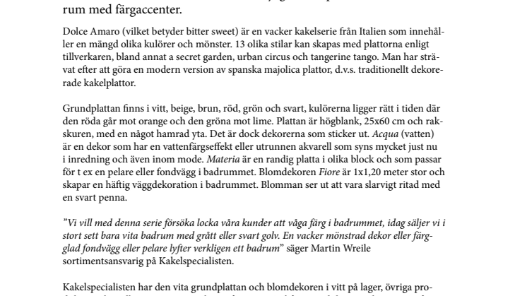 Färgglatt och mönstrat kakel i badrummet