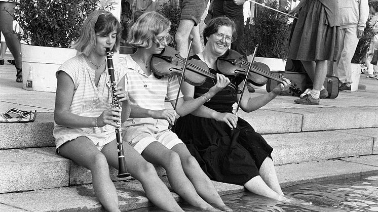 Foto_Musikhuset Aarhus. Spillemandsstævne i 1984